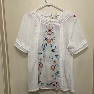Umgee Embroidered Blouse